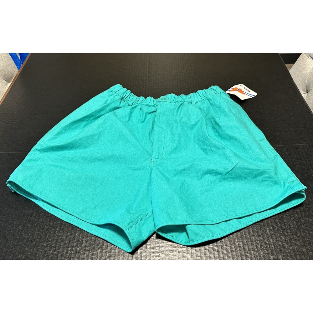 Vintage Men's Shorts‎ Winners Size Large Teal  Famous Barr Men's Shorts
